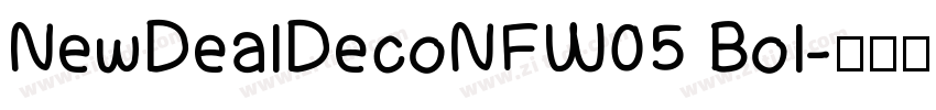 NewDealDecoNFW05 Bol字体转换